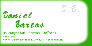 daniel bartos business card